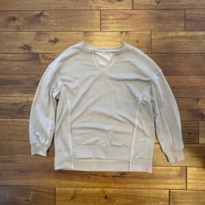 Beige Crewneck Sweatshirt